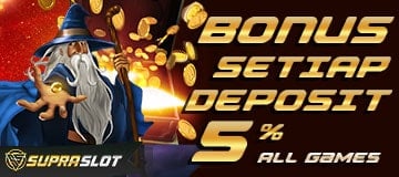 CASHBACK SETIAP MINGGU SLOT 5%